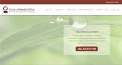 Desktop Screenshot of circleofhealthclinic.com