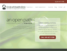 Tablet Screenshot of circleofhealthclinic.com